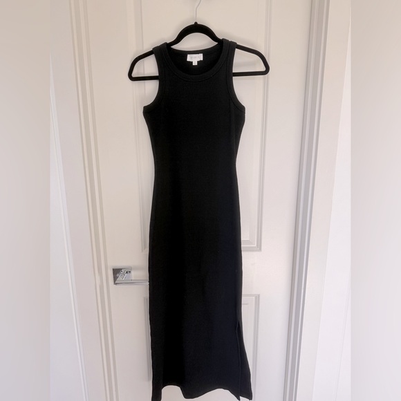 VICI Jenella Ribbed Midi Dress - Black - Small - Picture 1 of 5